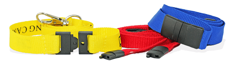Lanyards with breakaway