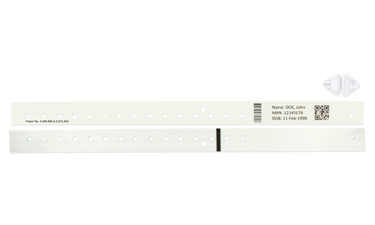 Soft CompuBand Direct Thermal Wristband - Adult/Pediatric Size - 500 wristbands