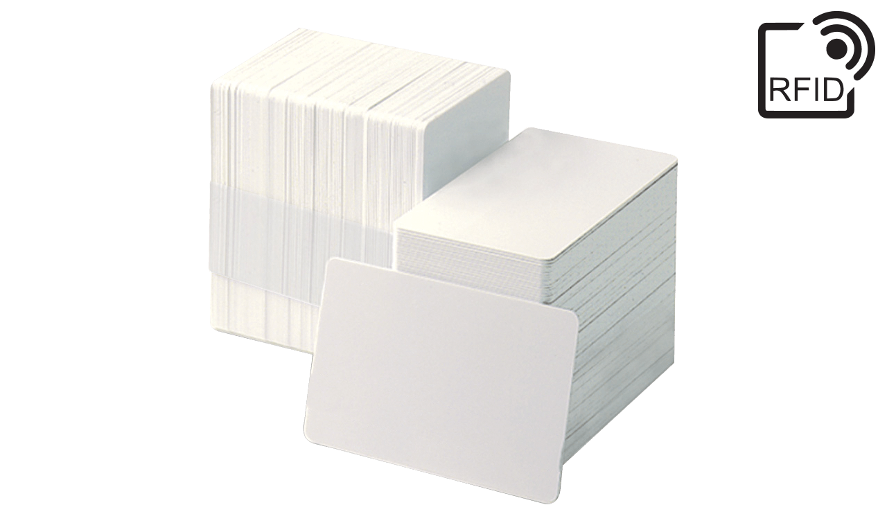 Blank White PVC cards - 750 mic
