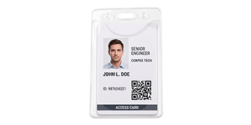 Premium Vertical Rigid Two-Card Holder with Thumb notches